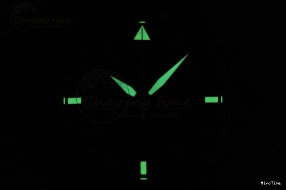 MIROTIME 0407 Pilot Chrono SS AZF 1:1 Best Edition Blue Dial on Brown Leather Strap A TimelessDesign 7060